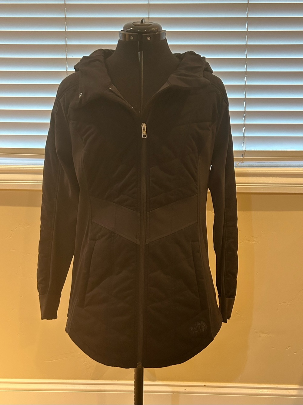 The North Face Women's Black Hooded Quilted Softshell Jacket